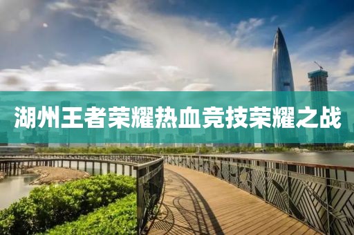 湖州王者荣耀热血竞技荣耀之战