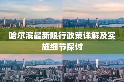 哈尔滨最新限行政策详解及实施细节探讨