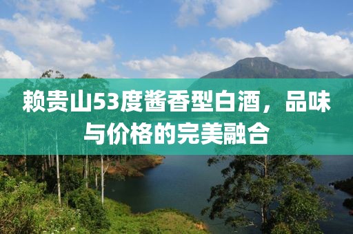 赖贵山53度酱香型白酒，品味与价格的完美融合