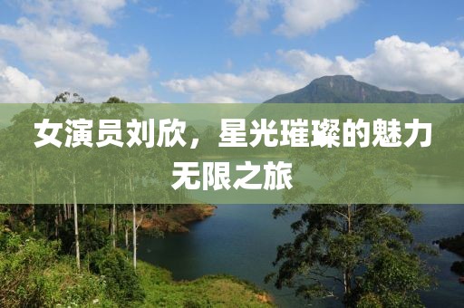 女演员刘欣，星光璀璨的魅力无限之旅