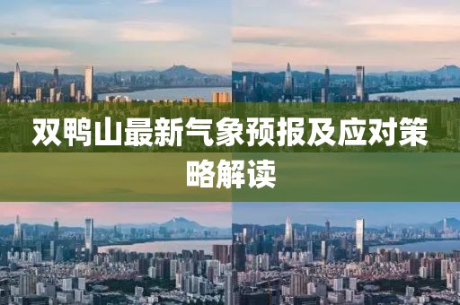双鸭山最新气象预报及应对策略解读