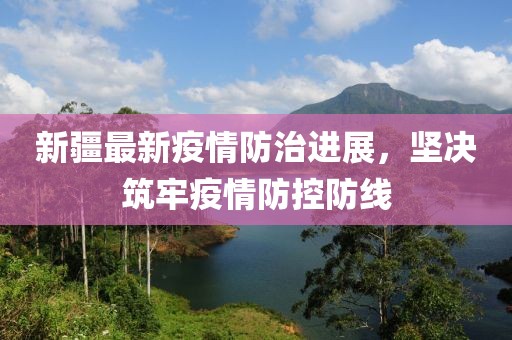 新疆最新疫情防治进展，坚决筑牢疫情防控防线