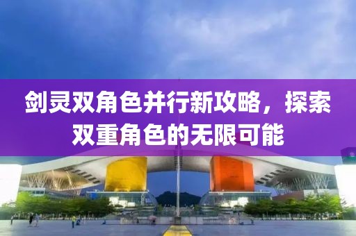 剑灵双角色并行新攻略，探索双重角色的无限可能