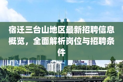宿迁三台山地区最新招聘信息概览，全面解析岗位与招聘条件
