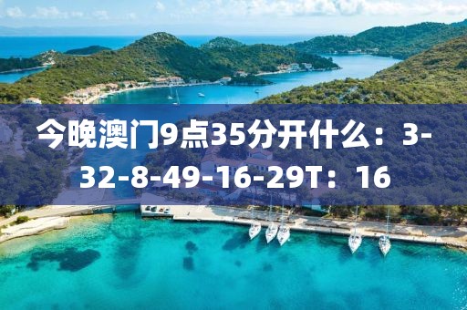 今晚澳门9点35分开什么：3-32-8-49-16-29T：16
