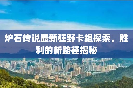 炉石传说最新狂野卡组探索，胜利的新路径揭秘
