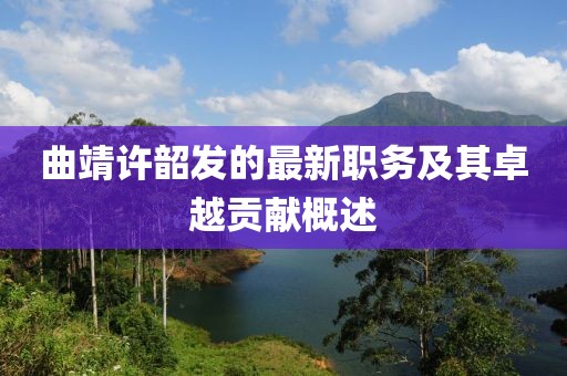 曲靖许韶发的最新职务及其卓越贡献概述