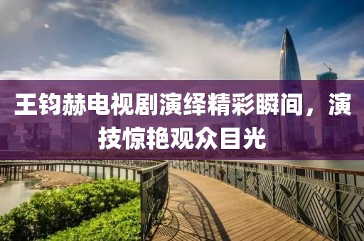 王钧赫电视剧演绎精彩瞬间，演技惊艳观众目光