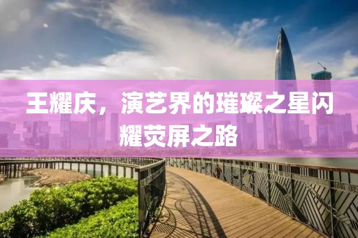 王耀庆，演艺界的璀璨之星闪耀荧屏之路