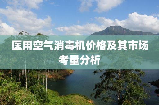 医用空气消毒机价格及其市场考量分析