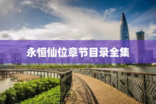 永恒仙位章节目录全集