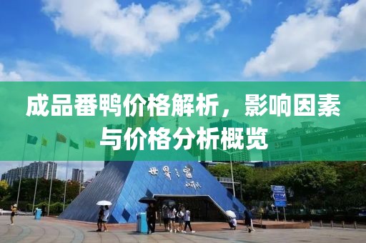 成品番鸭价格解析，影响因素与价格分析概览
