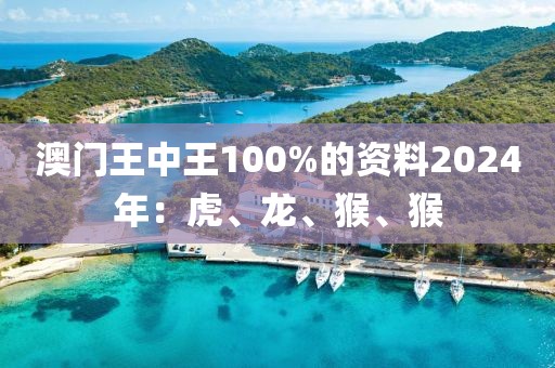 澳门王中王100%的资料2024年：虎、龙、猴、猴