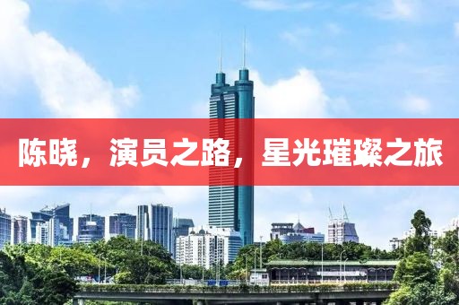 陈晓，演员之路，星光璀璨之旅