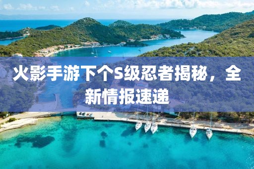 火影手游下个S级忍者揭秘，全新情报速递