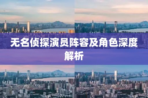 无名侦探演员阵容及角色深度解析