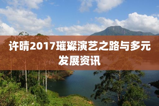 许晴2017璀璨演艺之路与多元发展资讯