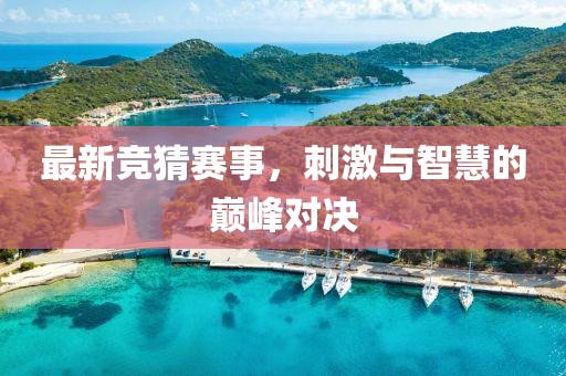 最新竞猜赛事，刺激与智慧的巅峰对决