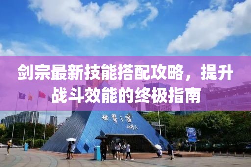 剑宗最新技能搭配攻略，提升战斗效能的终极指南