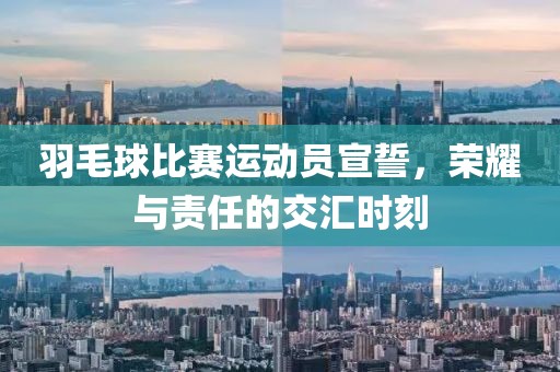 羽毛球比赛运动员宣誓，荣耀与责任的交汇时刻