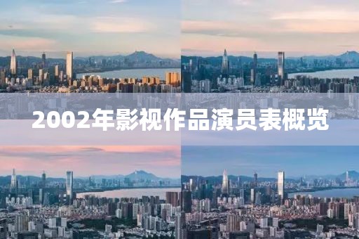 2002年影视作品演员表概览