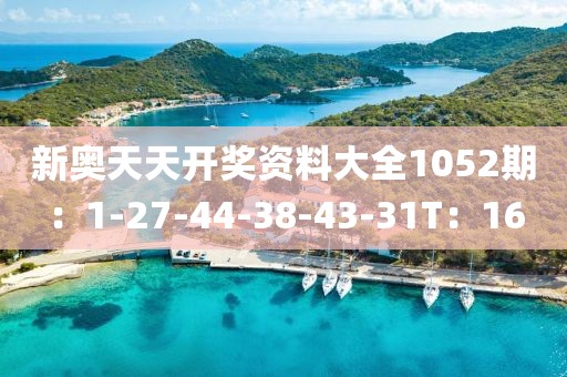 新奥天天开奖资料大全1052期：1-27-44-38-43-31T：16