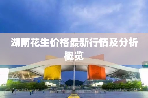 湖南花生价格最新行情及分析概览