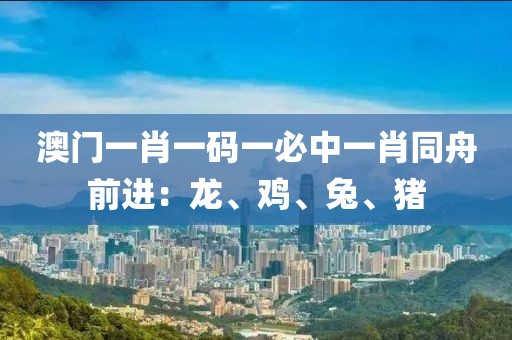 澳门一肖一码一必中一肖同舟前进：龙、鸡、兔、猪