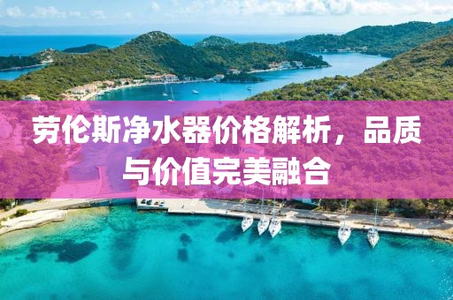 劳伦斯净水器价格解析，品质与价值完美融合