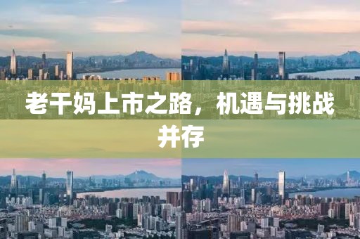 老干妈上市之路，机遇与挑战并存