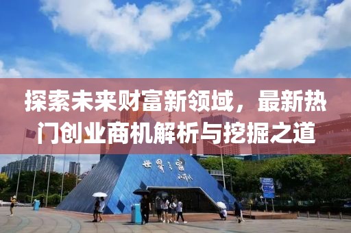 探索未来财富新领域，最新热门创业商机解析与挖掘之道