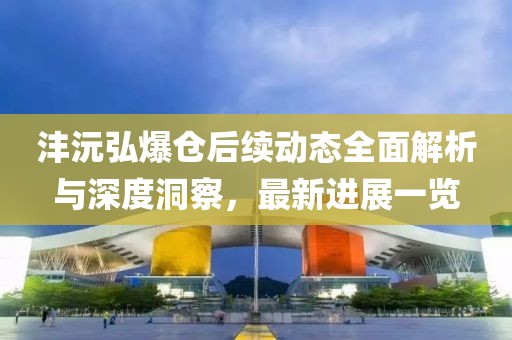 沣沅弘爆仓后续动态全面解析与深度洞察，最新进展一览