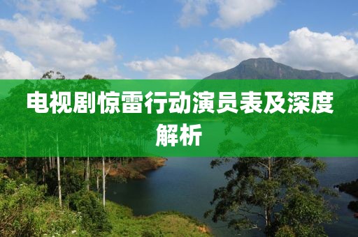 电视剧惊雷行动演员表及深度解析