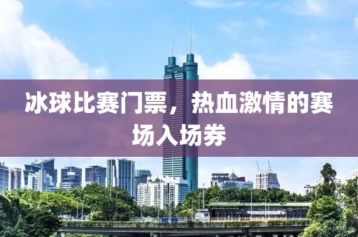 冰球比赛门票，热血激情的赛场入场券
