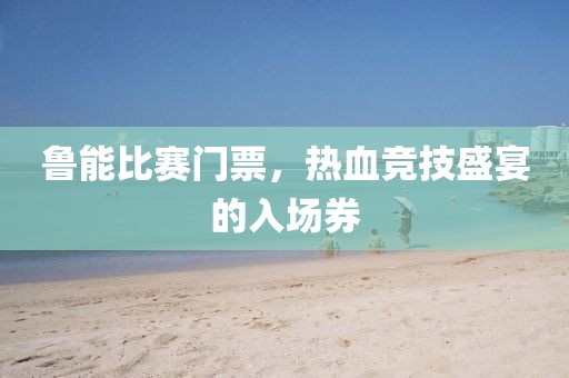 鲁能比赛门票，热血竞技盛宴的入场券