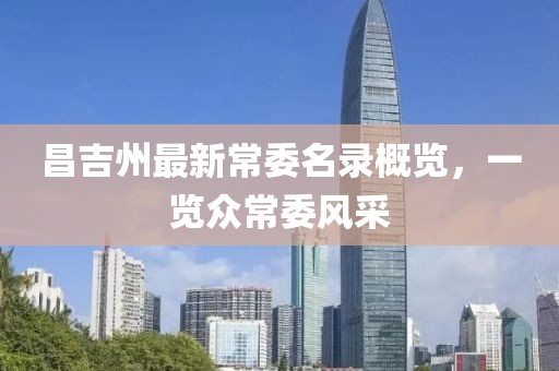 昌吉州最新常委名录概览，一览众常委风采