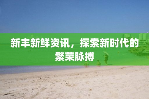 新丰新鲜资讯，探索新时代的繁荣脉搏