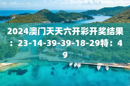 2024澳门天天六开彩开奖结果：23-14-39-39-18-29特：49