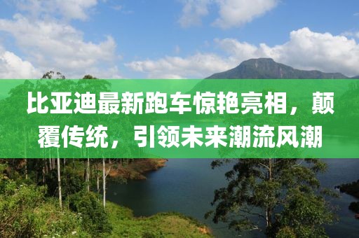 比亚迪最新跑车惊艳亮相，颠覆传统，引领未来潮流风潮