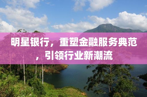 明星银行，重塑金融服务典范，引领行业新潮流