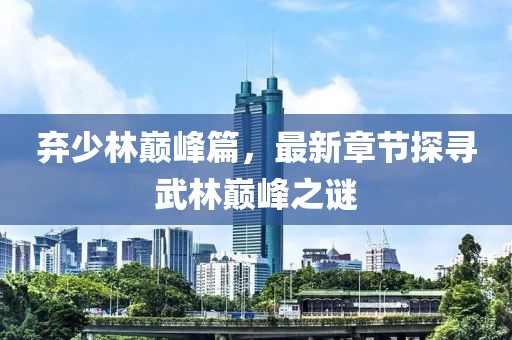 弃少林巅峰篇，最新章节探寻武林巅峰之谜