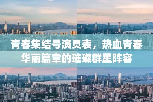 青春集结号演员表，热血青春华丽篇章的璀璨群星阵容