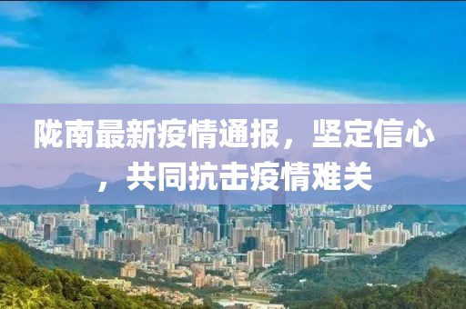 陇南最新疫情通报，坚定信心，共同抗击疫情难关