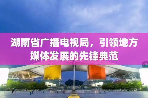 湖南省广播电视局，引领地方媒体发展的先锋典范