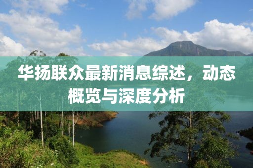 华扬联众最新消息综述，动态概览与深度分析