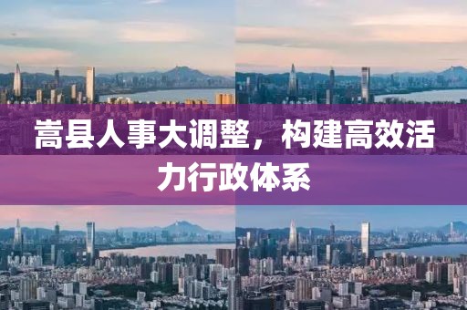 嵩县人事大调整，构建高效活力行政体系