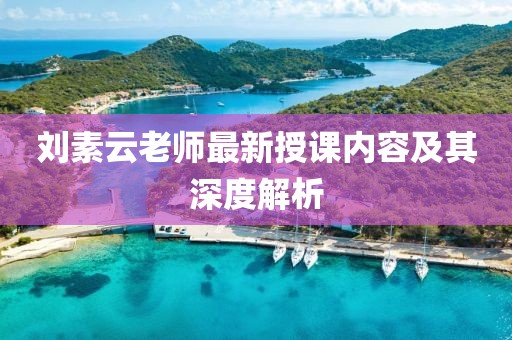 刘素云老师最新授课内容及其深度解析