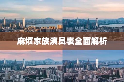 麻烦家族演员表全面解析