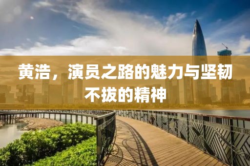 黄浩，演员之路的魅力与坚韧不拔的精神