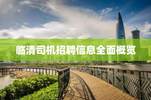临清司机招聘信息全面概览